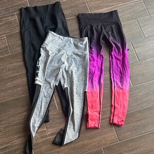 Women’s PINK Victoria’s Secret leggings. Three included. Size XS. like new!